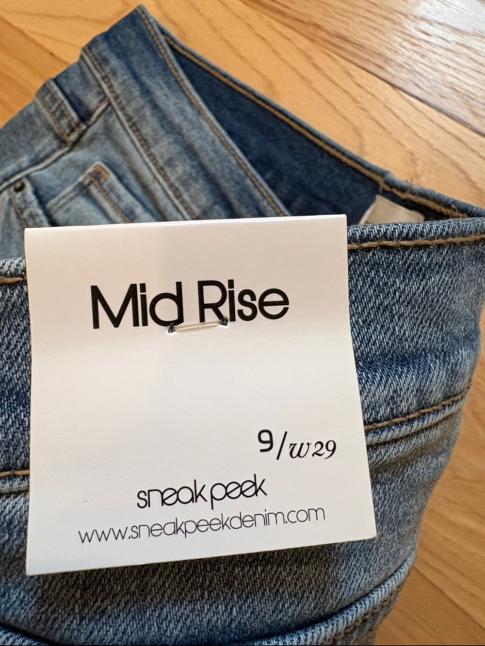 Sneak Peek Light Blue Denim Jeans - Picture 5 of 6